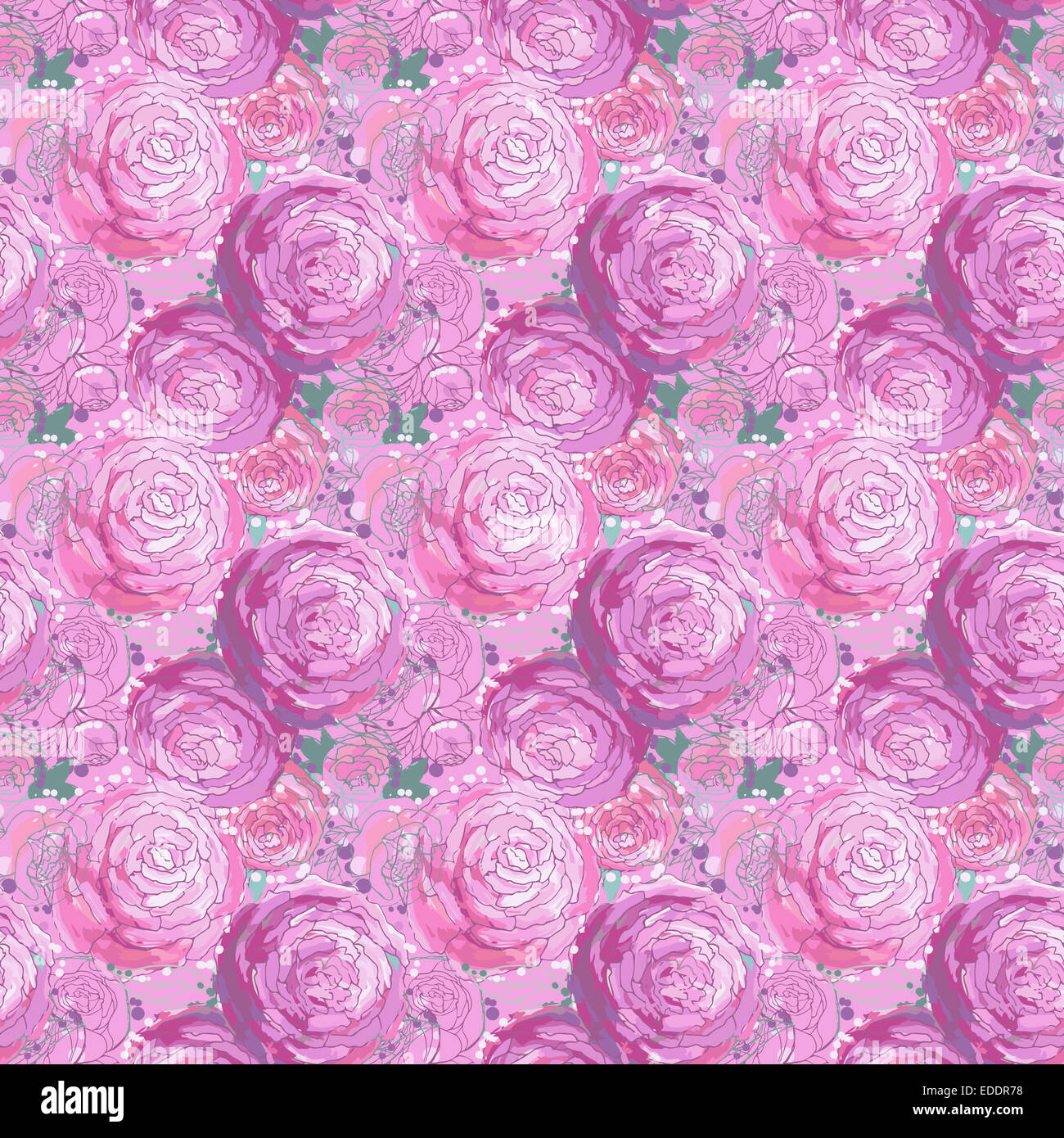Seamless floral background Stock Photo - Alamy