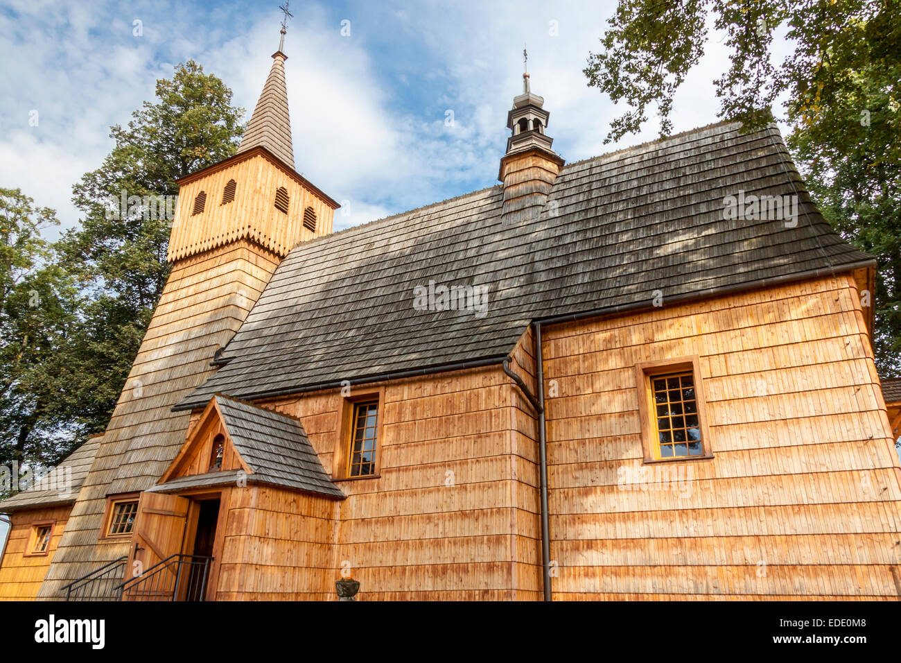 Trinity and St Anthony's Church in Lopuszna - Poland. Stock Photo