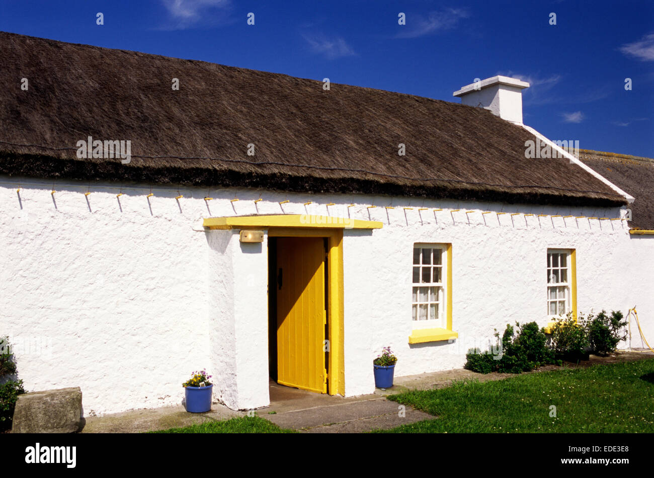 Ireland, County Donegal, Malin Head, cottage of the 16th century Stock