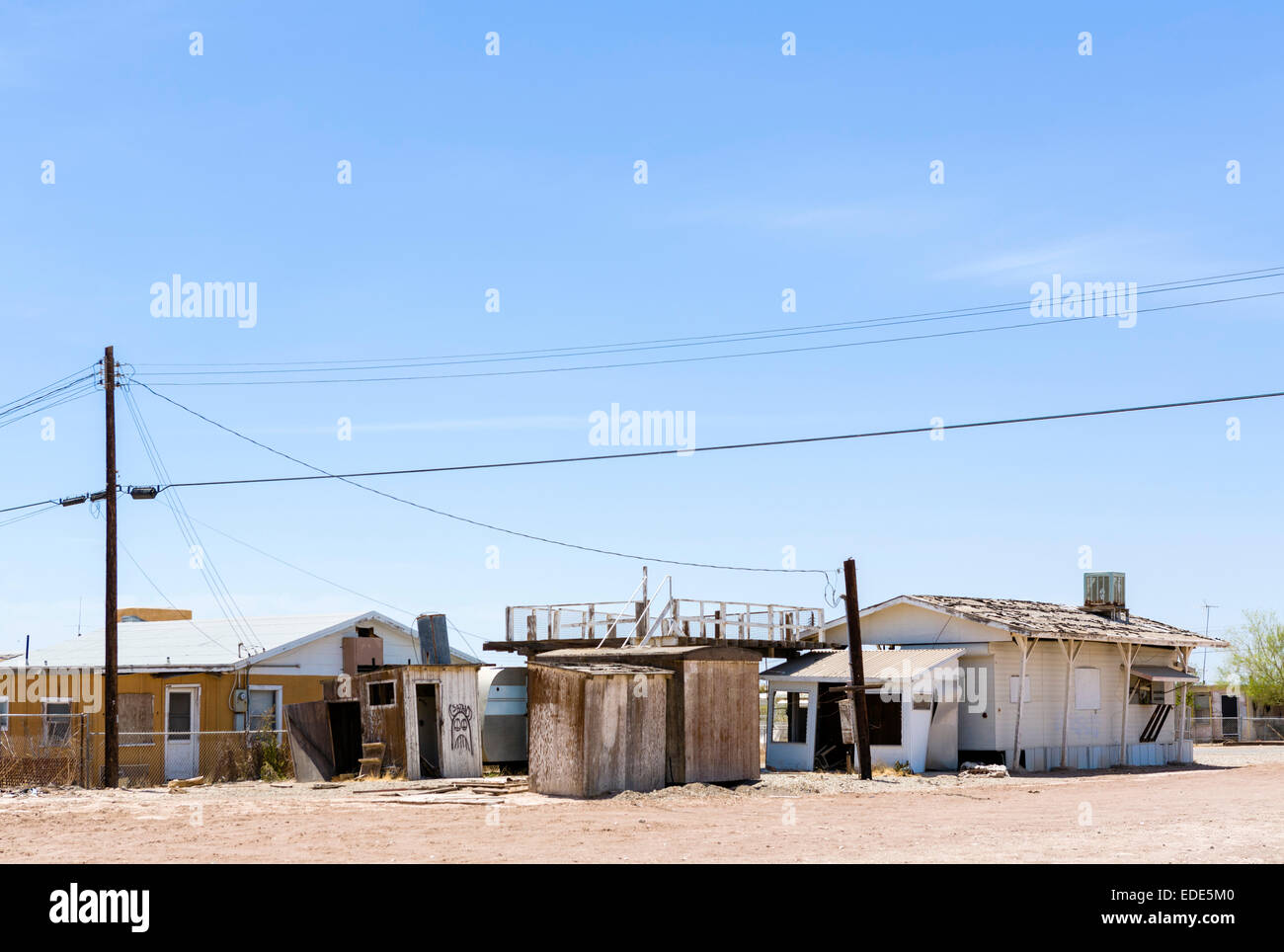 Homes at Bombay Beach on the Salton Sea, Imperial County, California