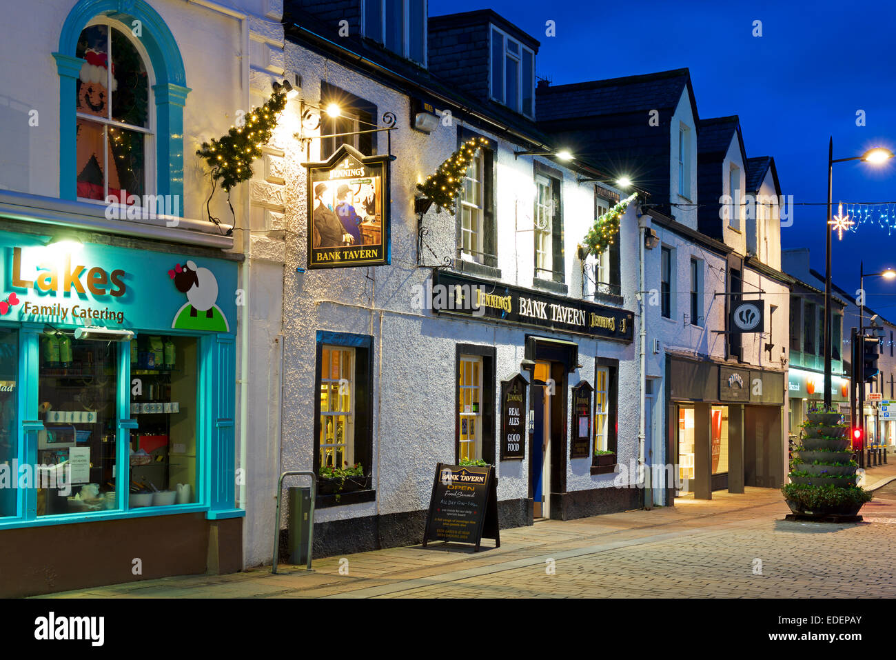 The Bank pub in Keswick, Lake District National Park, Cumbria, England