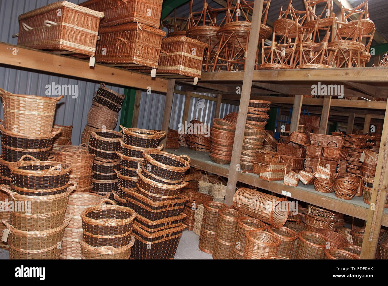 Willow growing and cutting on the Somerset Levels, with products