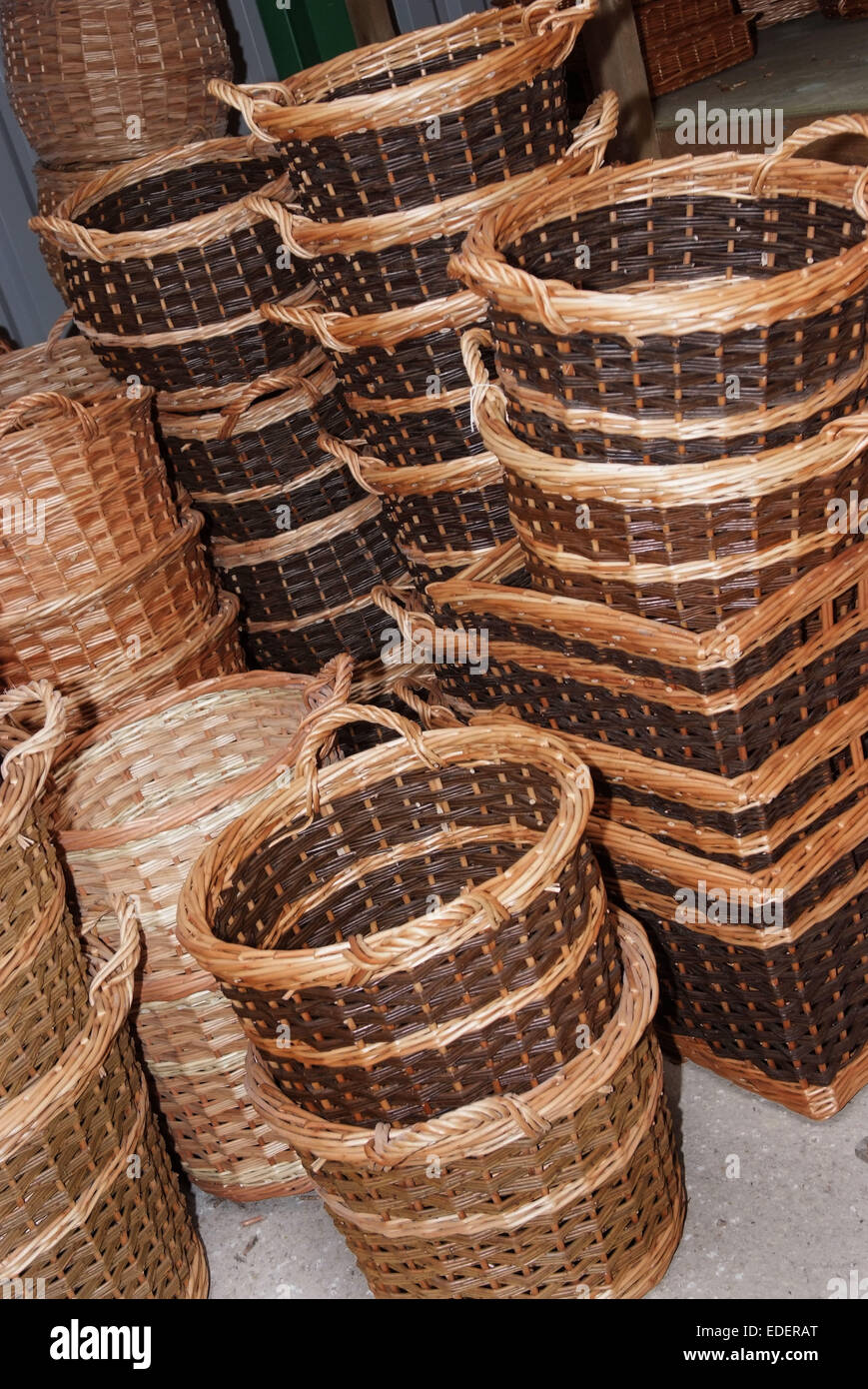 Willow growing and cutting on the Somerset Levels, with products