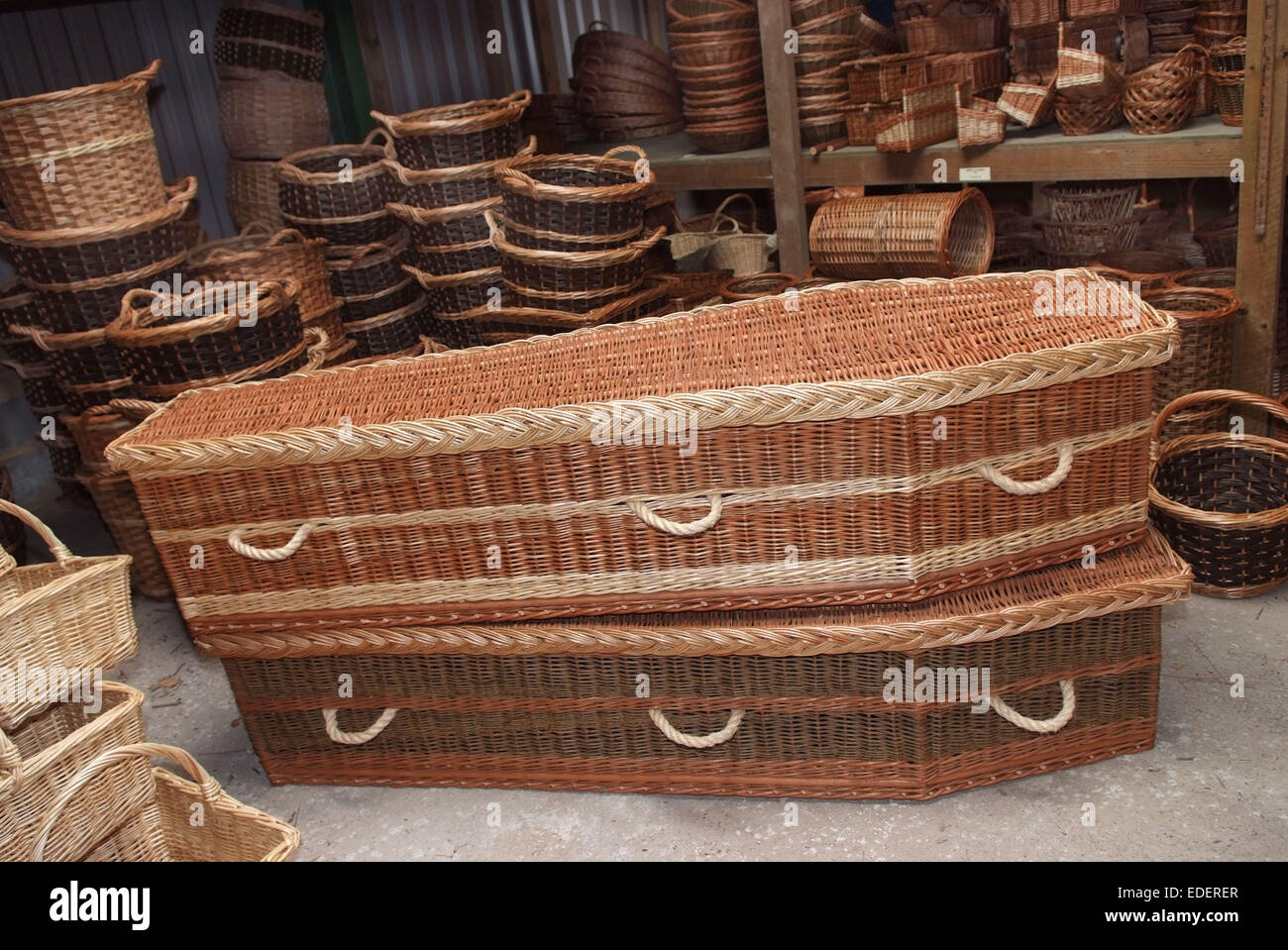 Willow growing and cutting on the Somerset Levels, with products