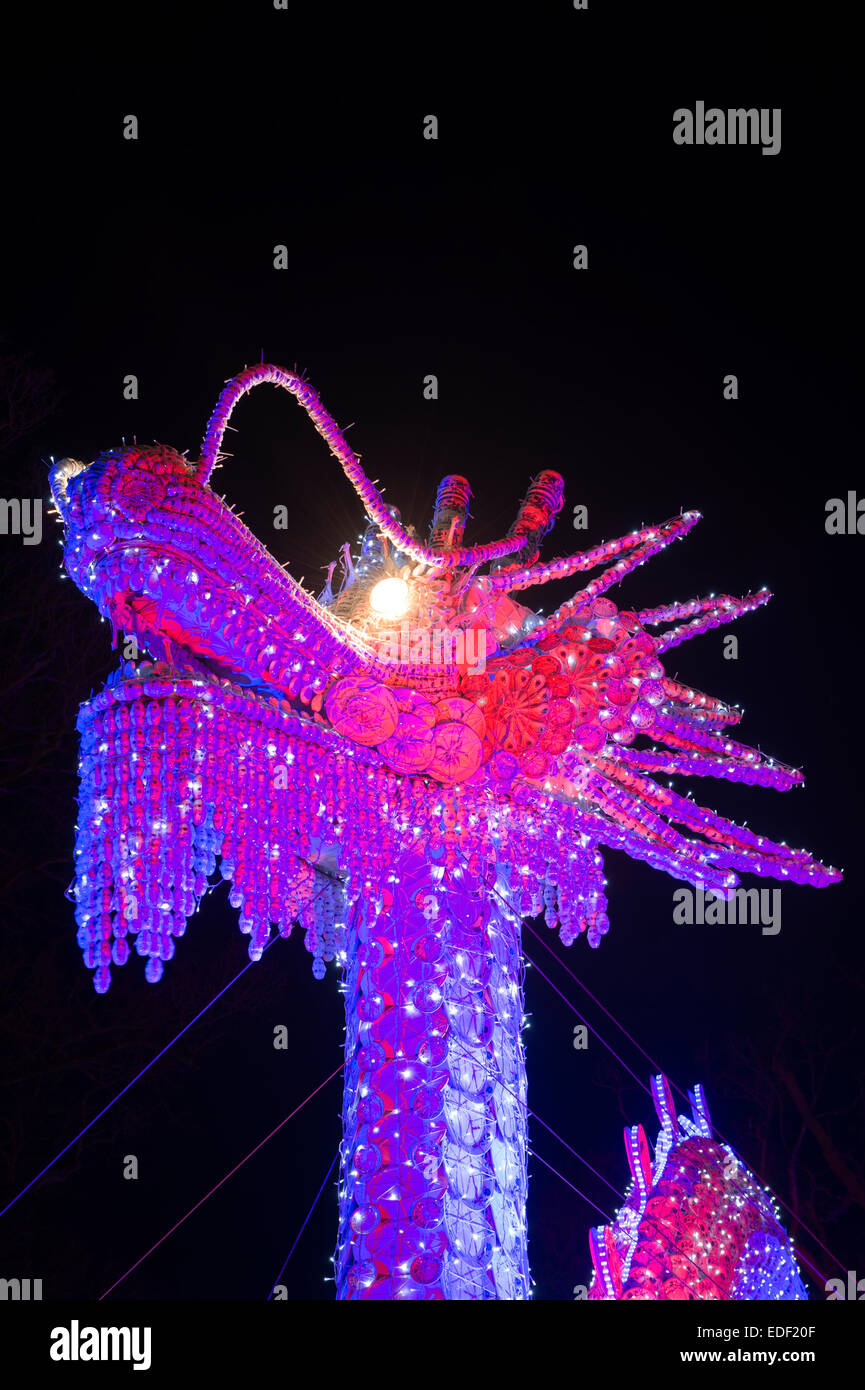 Chinese Dragon Lantern at Longleat, Warminster, Wiltshire. England