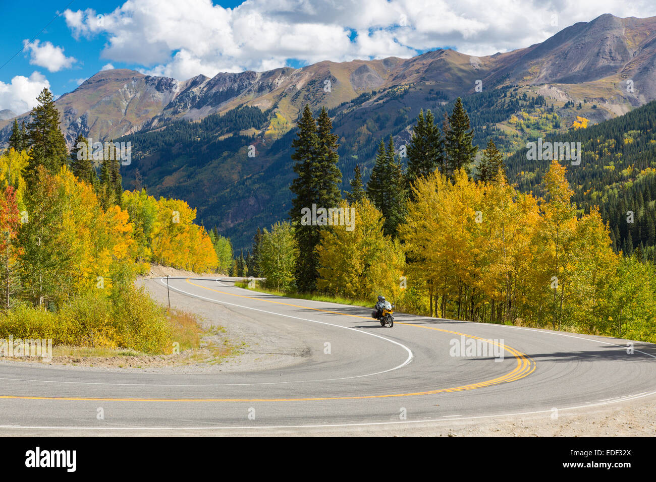 Fall on Route 550 San Juan Skyway Scenic Byway also known as Million ...