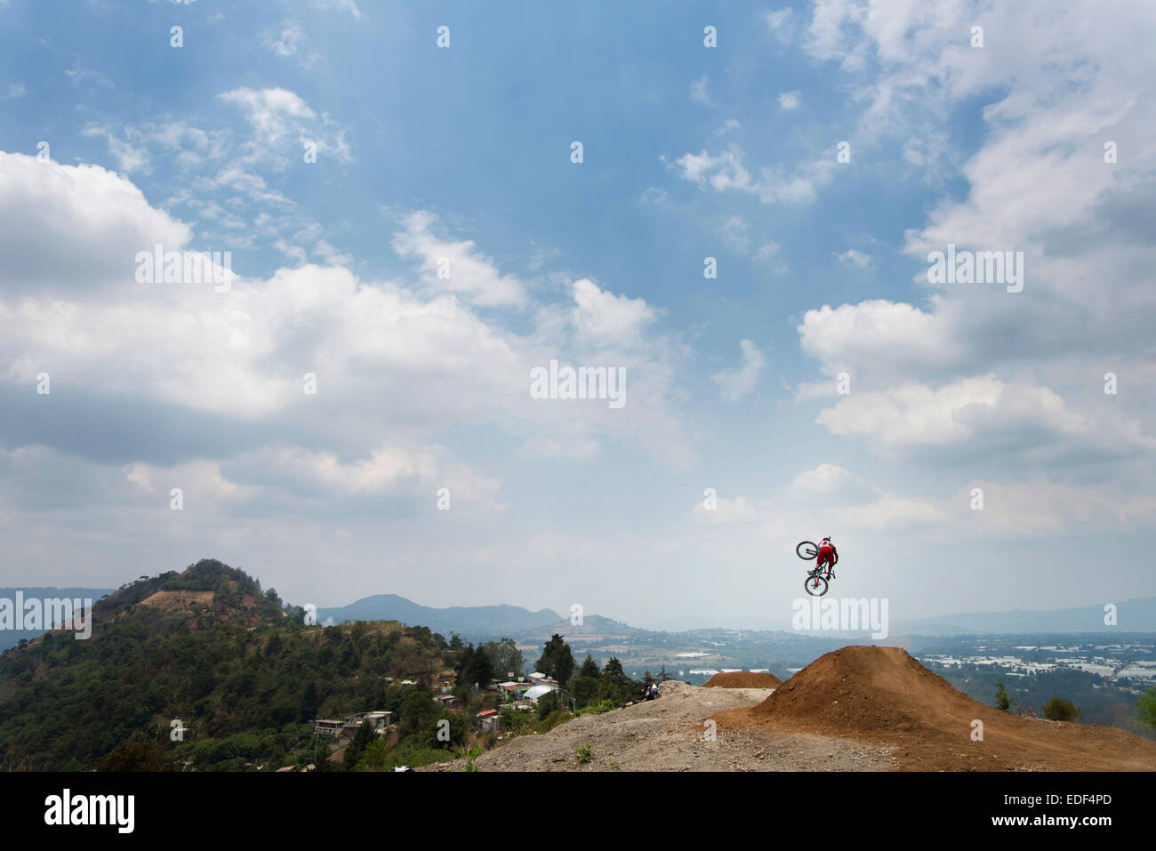 Mountain bike freeriding in Mexico. Stock Photo