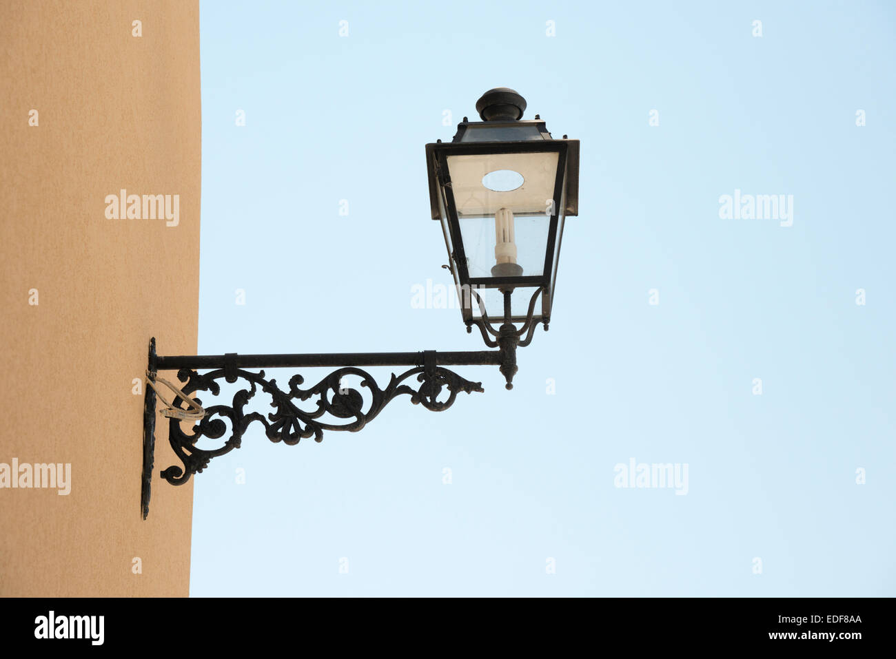 Wrought iron street lamp lamps hi-res stock photography and images - Alamy