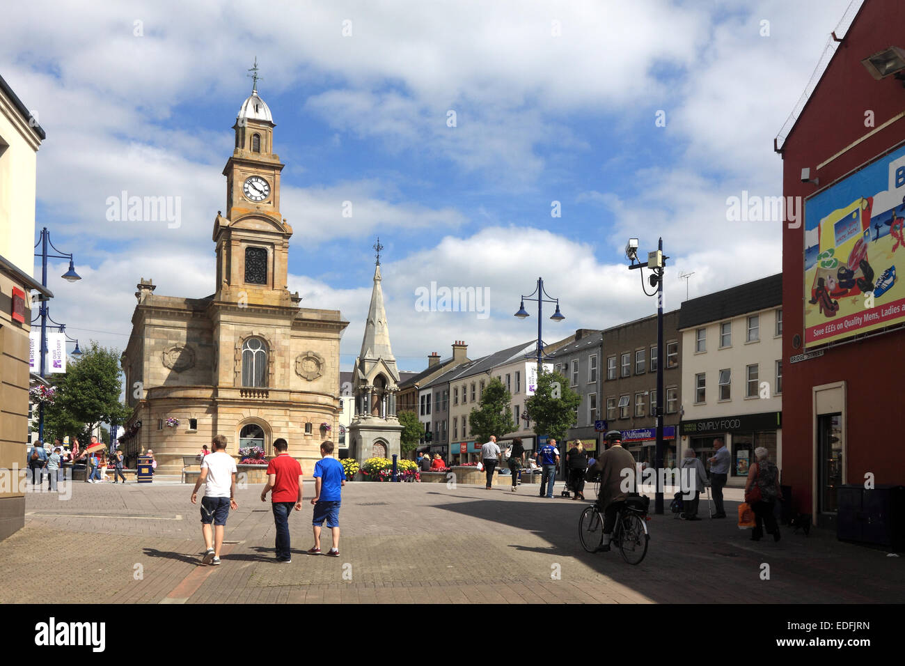 The Town Hall in The Diamond, Coleraine town centre, Northern Ireland Stock Photo