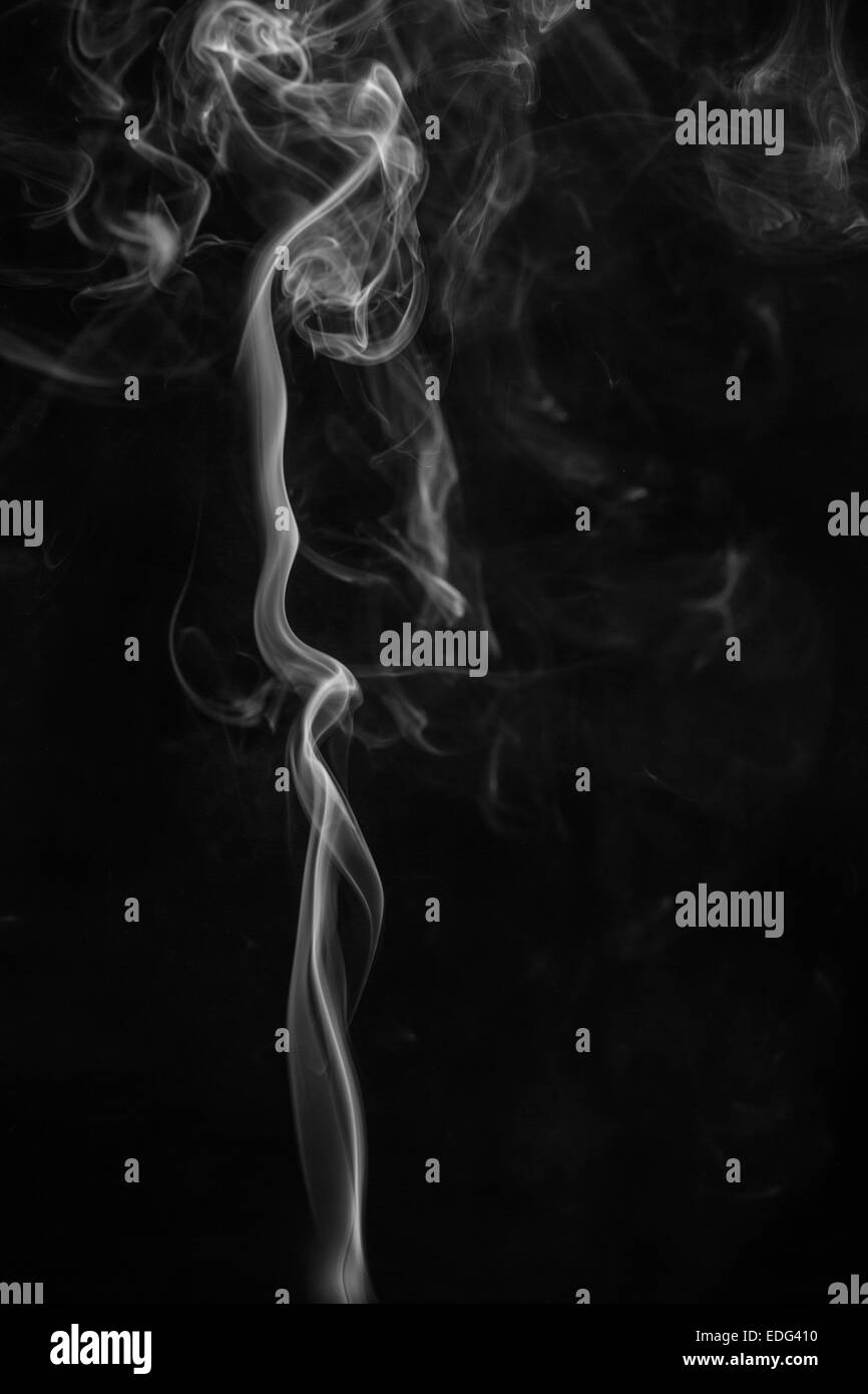 Abstract smoke moves on a black background Stock Photo - Alamy