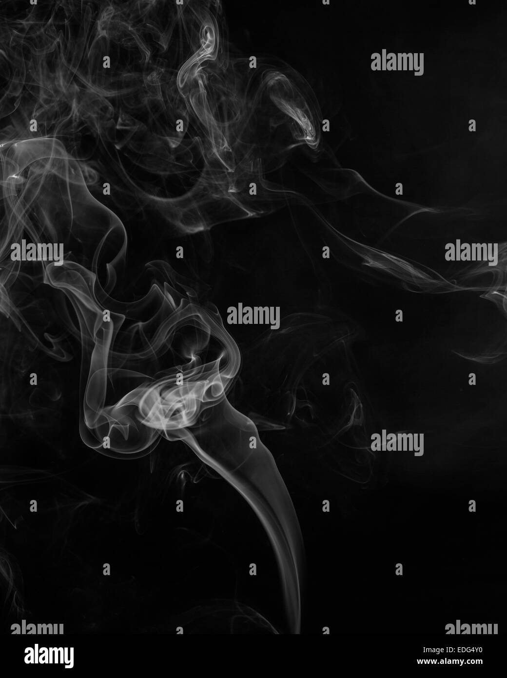 Abstract smoke moves on a black background Stock Photo - Alamy