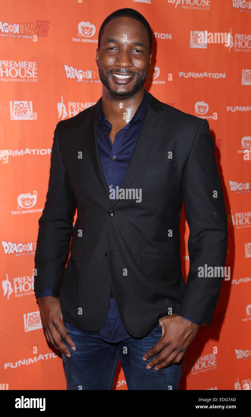 'Dragon Ball Z: Battle of Gods' Premiere at Regal Cinemas L.A. Live - Arrivals  Featuring: Eme Ikwuakor Where: Los Angeles, California, United States When: 03 Jul 2014 Stock Photo