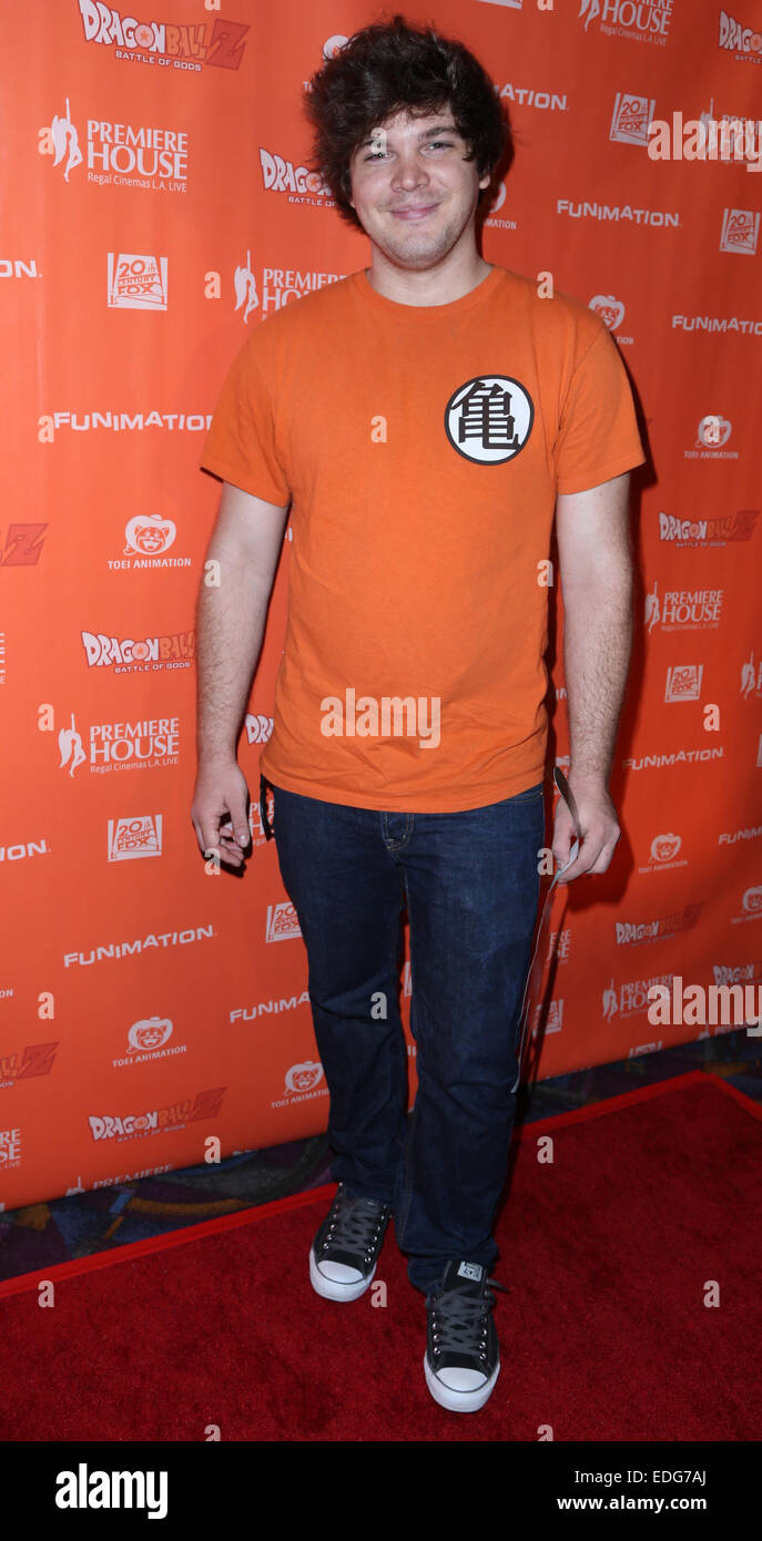 'Dragon Ball Z: Battle of Gods' Premiere at Regal Cinemas L.A. Live - Arrivals  Featuring: Jake White Where: Los Angeles, California, United States When: 03 Jul 2014 Stock Photo