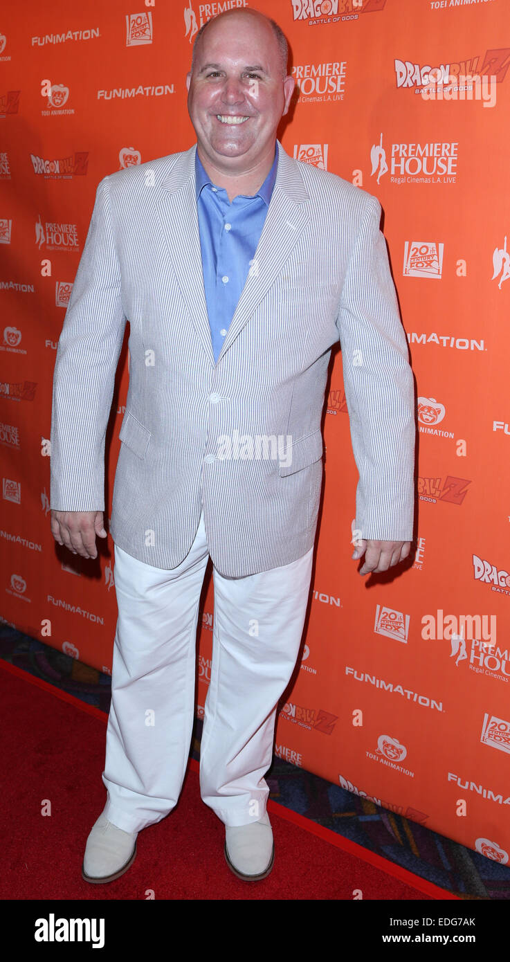'Dragon Ball Z: Battle of Gods' Premiere at Regal Cinemas L.A. Live - Arrivals  Featuring: James DuMont Where: Los Angeles, California, United States When: 03 Jul 2014 Stock Photo