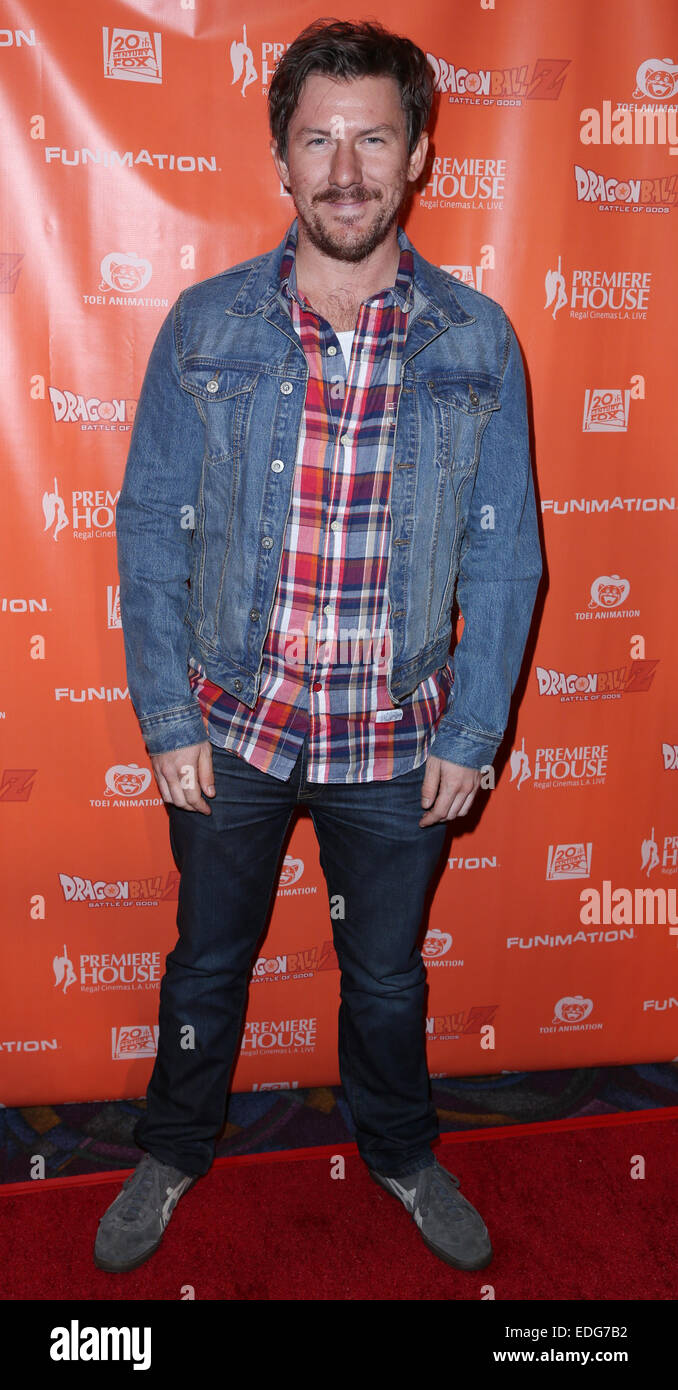 'Dragon Ball Z: Battle of Gods' Premiere at Regal Cinemas L.A. Live - Arrivals  Featuring: Luke Barnett Where: Los Angeles, California, United States When: 03 Jul 2014 Stock Photo