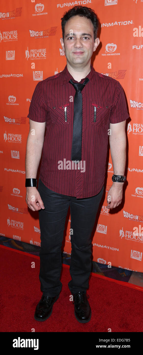 'Dragon Ball Z: Battle of Gods' Premiere at Regal Cinemas L.A. Live - Arrivals  Featuring: Mike McFarland Where: Los Angeles, California, United States When: 03 Jul 2014 Stock Photo