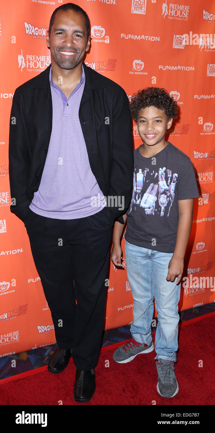 'Dragon Ball Z: Battle of Gods' Premiere at Regal Cinemas L.A. Live - Arrivals  Featuring: Patrick Faucette Where: Los Angeles, California, United States When: 03 Jul 2014 Stock Photo