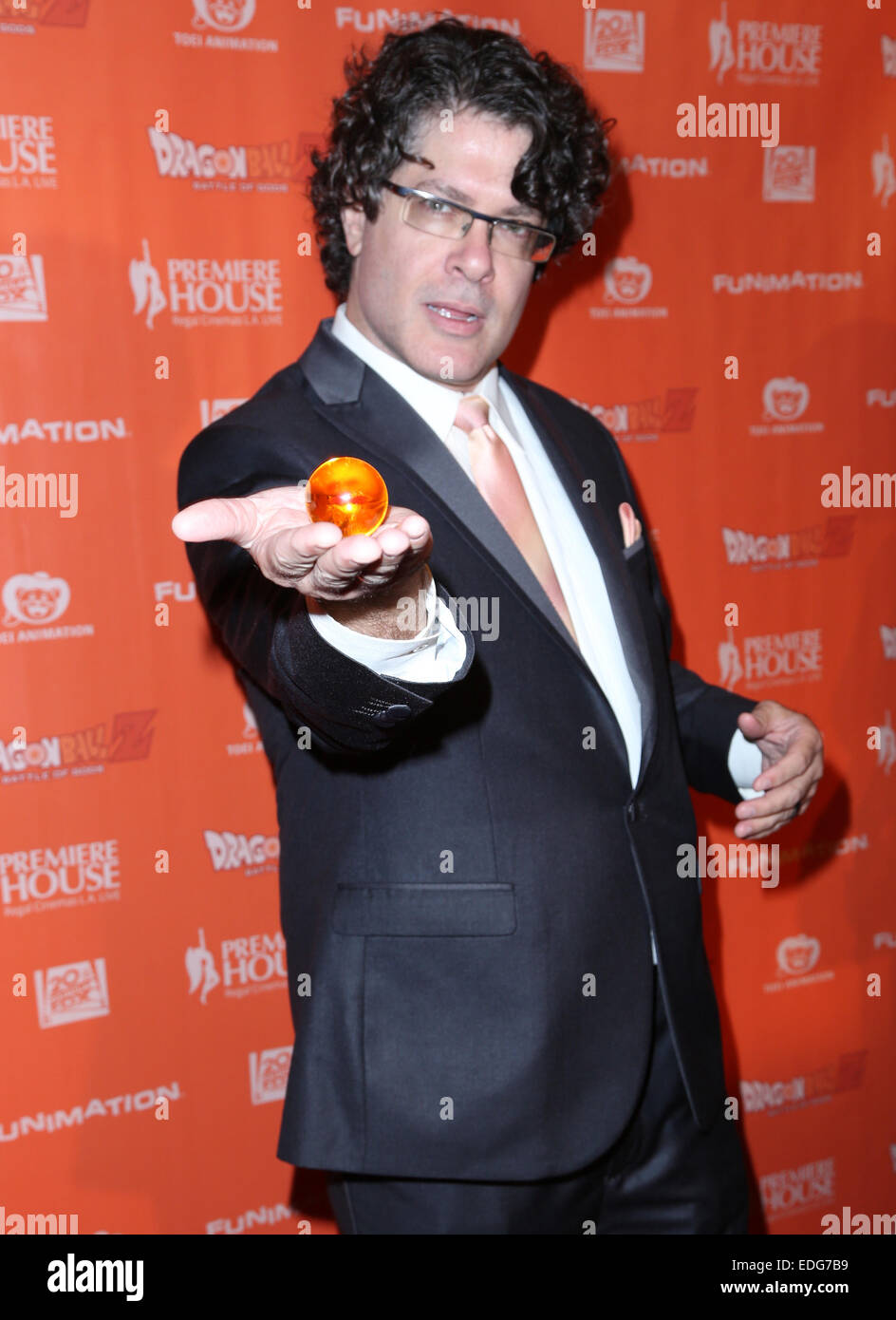 'Dragon Ball Z: Battle of Gods' Premiere at Regal Cinemas L.A. Live - Arrivals  Featuring: Sean Schemmel Where: Los Angeles, California, United States When: 03 Jul 2014 Stock Photo