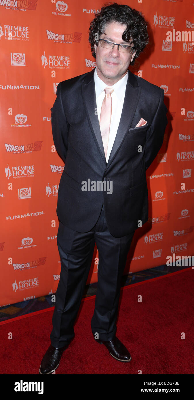 'Dragon Ball Z: Battle of Gods' Premiere at Regal Cinemas L.A. Live - Arrivals  Featuring: Sean Schemmel Where: Los Angeles, California, United States When: 03 Jul 2014 Stock Photo