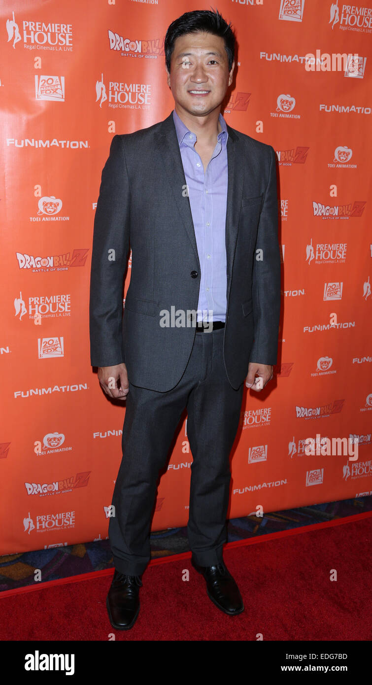 'Dragon Ball Z: Battle of Gods' Premiere at Regal Cinemas L.A. Live - Arrivals  Featuring: Tom Choi Where: Los Angeles, California, United States When: 03 Jul 2014 Stock Photo