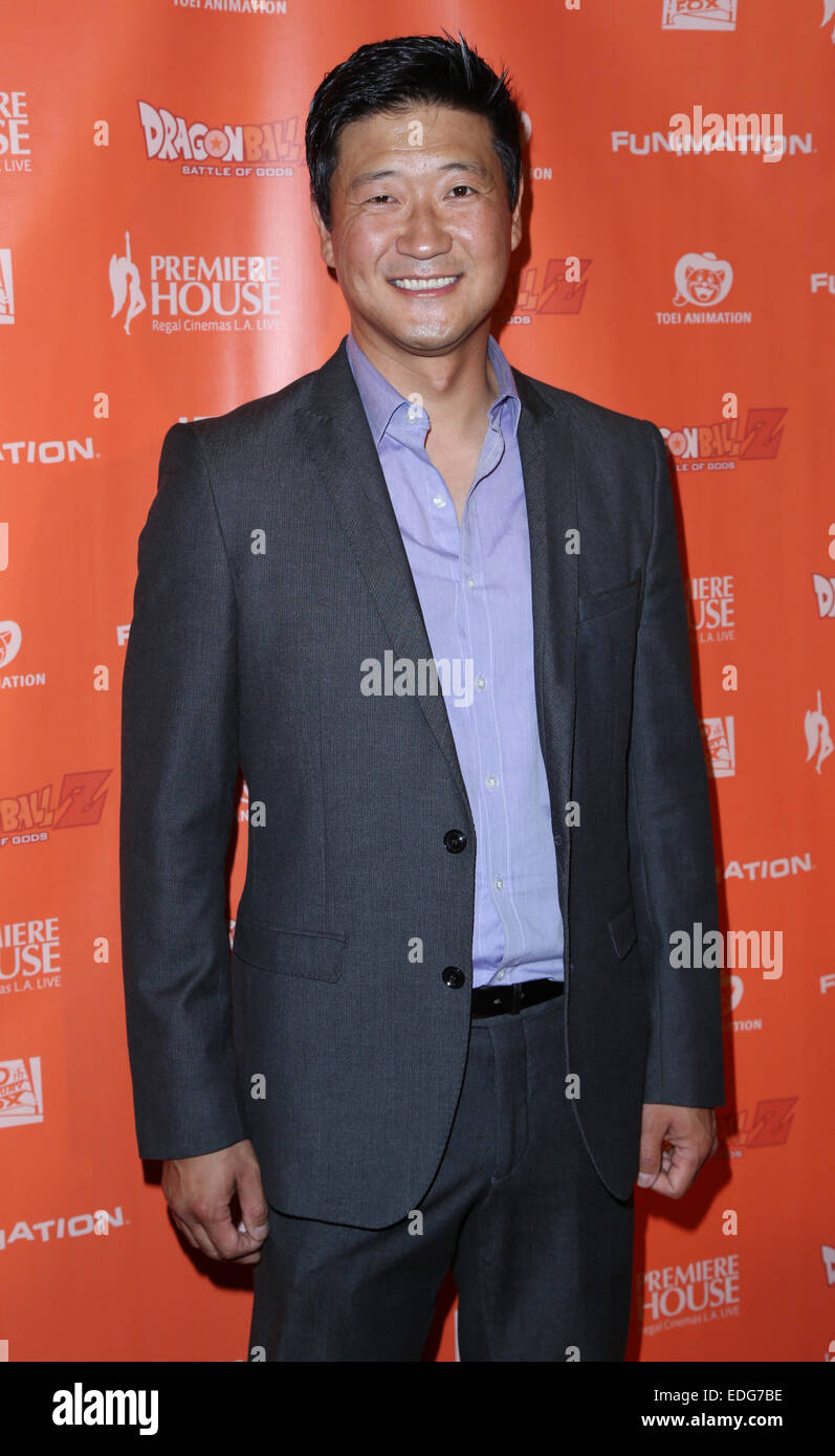 'Dragon Ball Z: Battle of Gods' Premiere at Regal Cinemas L.A. Live - Arrivals  Featuring: Tom Choi Where: Los Angeles, California, United States When: 03 Jul 2014 Stock Photo