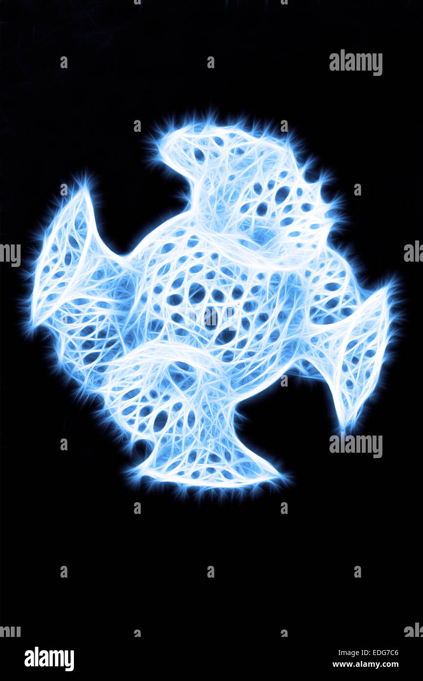 Radiolarians, or pod (lat. Radiolaria) - unicellular planktonic organisms, radiolarian skeletons,Illustrations animals Stock Photo
