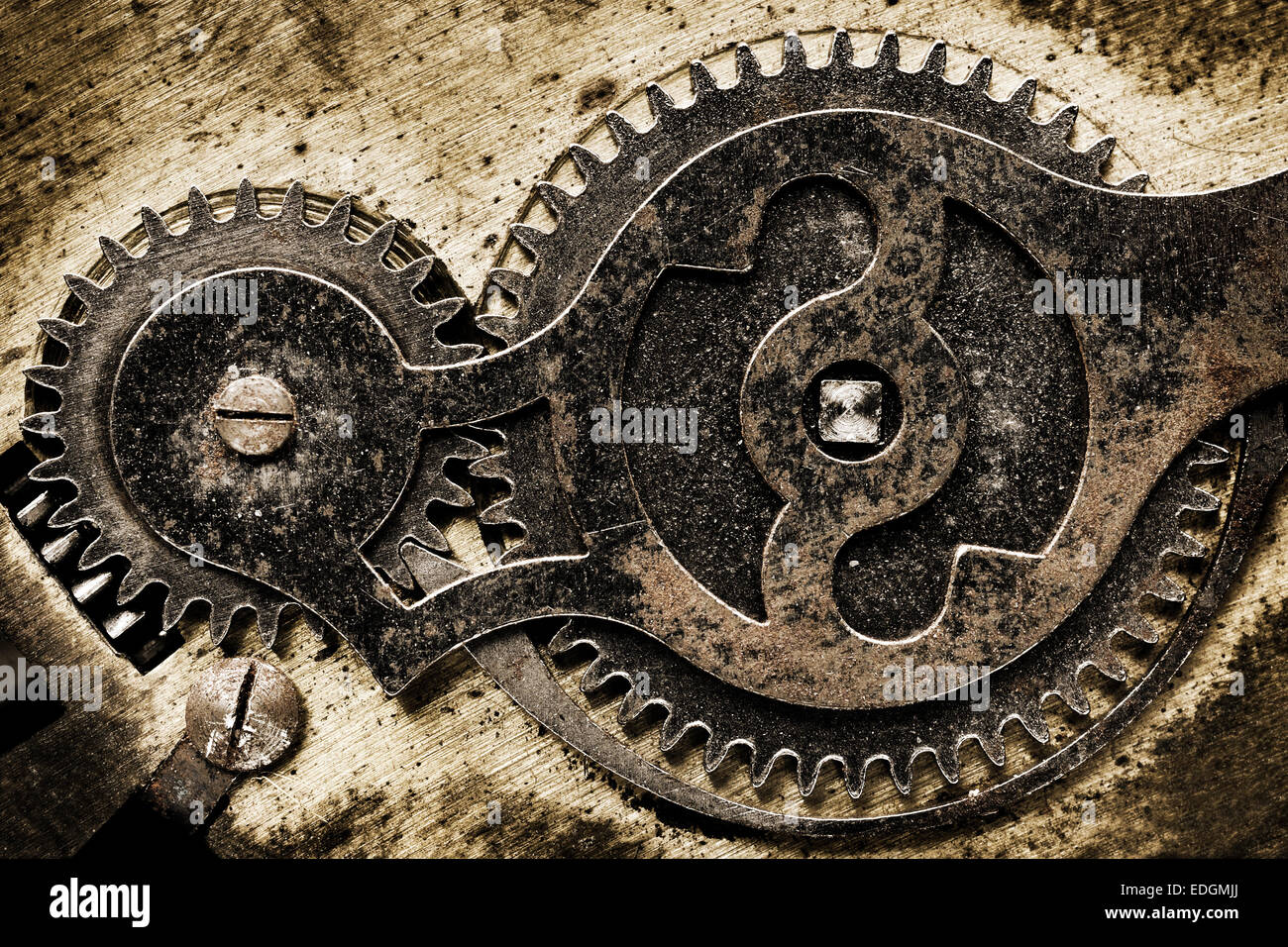 Old clock mechanism hi-res stock photography and images - Alamy