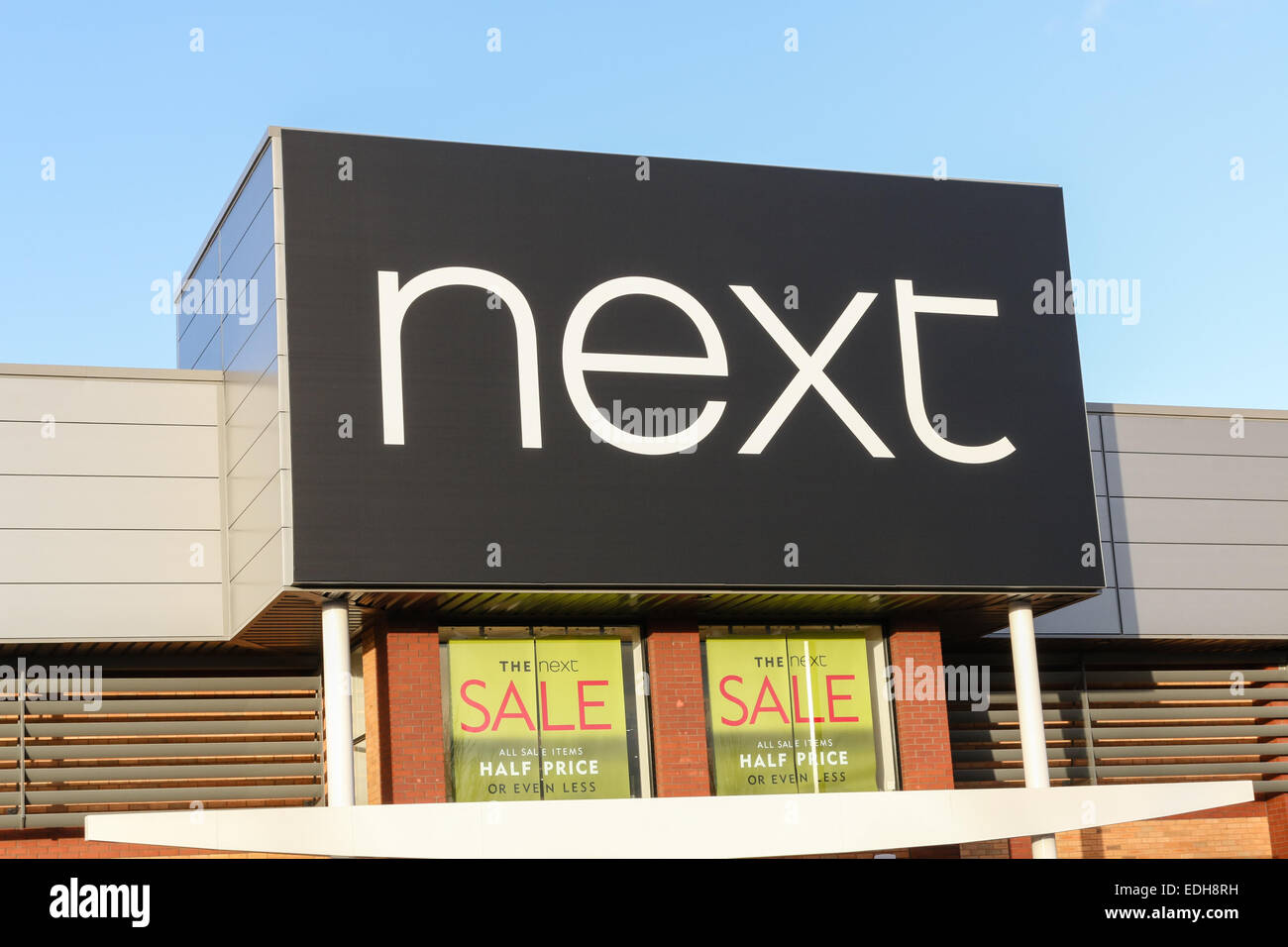 Next clothing logo clothes shop store uk sign hires stock photography