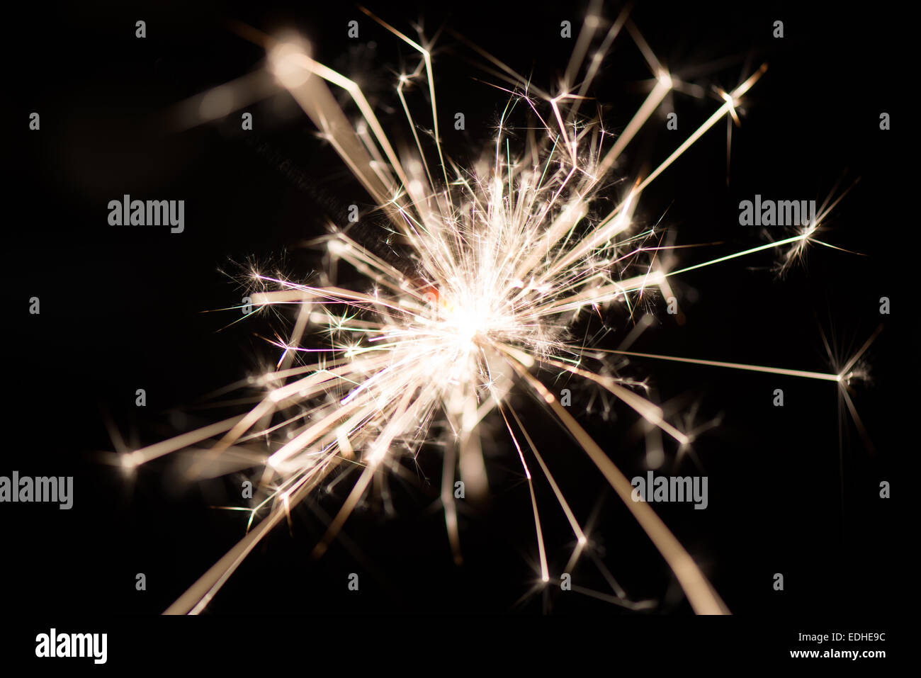 New year's firework Stock Photo