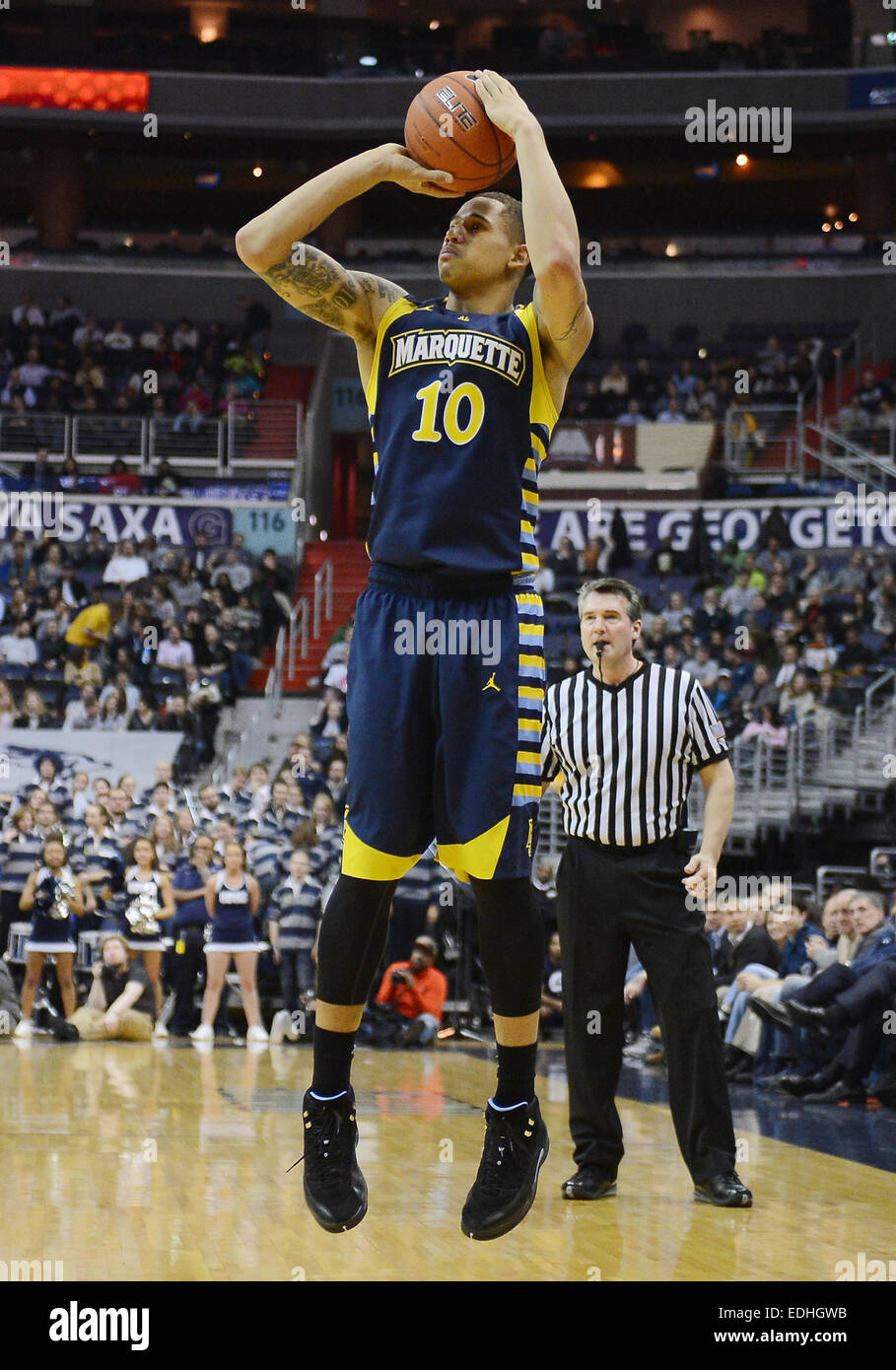 Marquette golden eagles forward juan anderson 10 hi-res stock ...