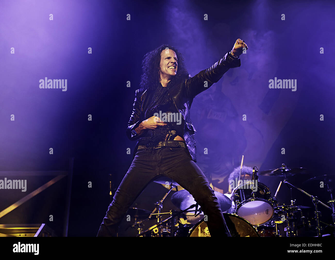 Extreme performs live at Manchester Academy  Featuring: Gary Cherone,Extreme Where: Manchester, United Kingdom When: 04 Jul 2014 Stock Photo