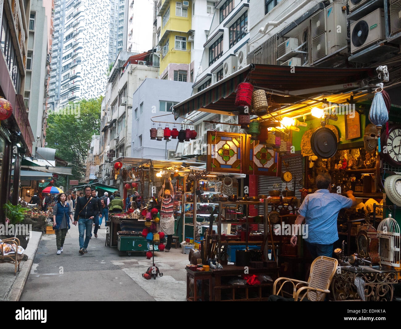 Hong Kong - Cat street antiques market Stock Photo