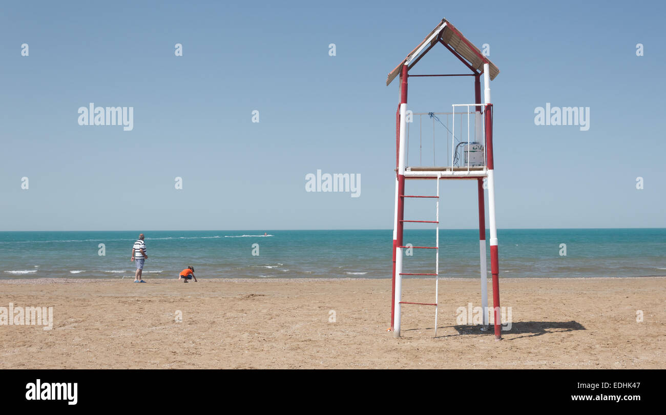 Blue rescue tower hi-res stock photography and images - Alamy