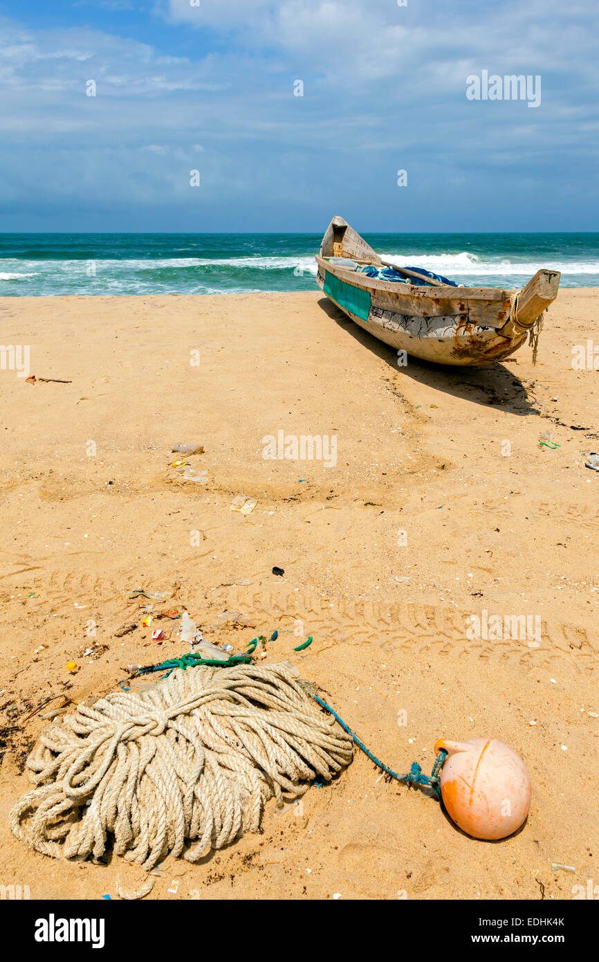 Fishing boat at Ada Foah, Greater Accra, Ghana, Africa Stock Photo Alamy
