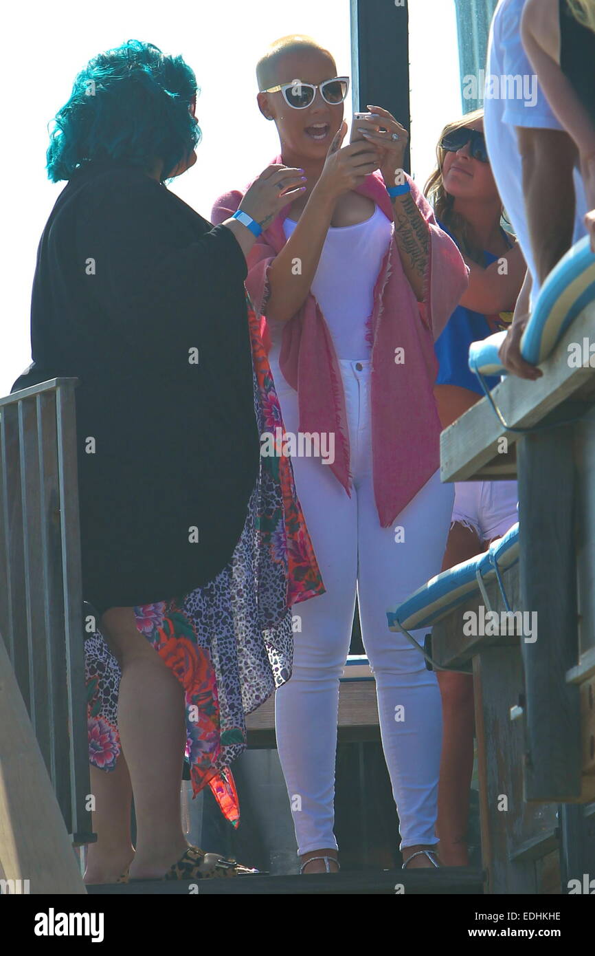 Paris Hilton's 4th of July Malibu Beach Party Featuring: Amber Rose
