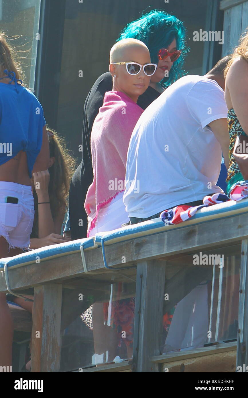 Paris Hilton's 4th of July Malibu Beach Party Featuring: Amber Rose