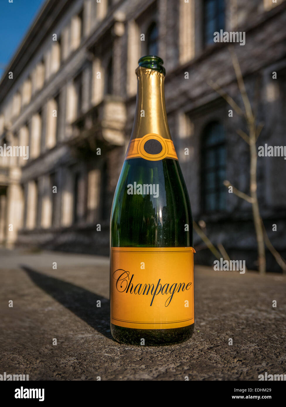 Empty Champagne Stock Photo
