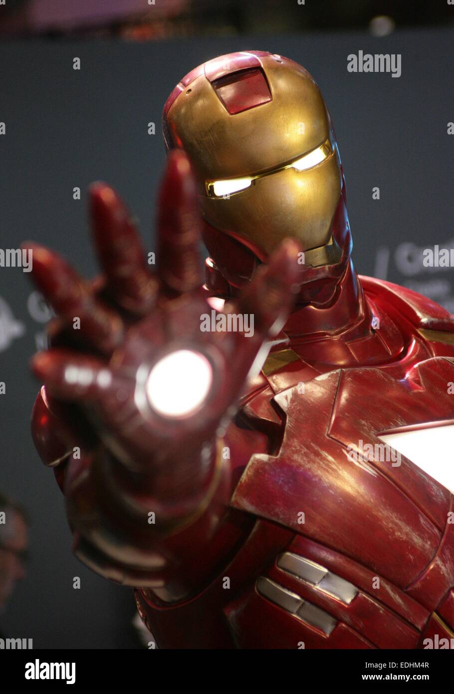 Las Vegas, NV, USA. 6th Jan, 2015. Iron Man, Samsung Galaxy and Marvel Comics booth in attendance for 2015 International CES Consumer Electronics Show - TUE, Las Vegas Convention Center, Las Vegas, NV January 6, 2015. Credit:  James Atoa/Everett Collection/Alamy Live News Stock Photo