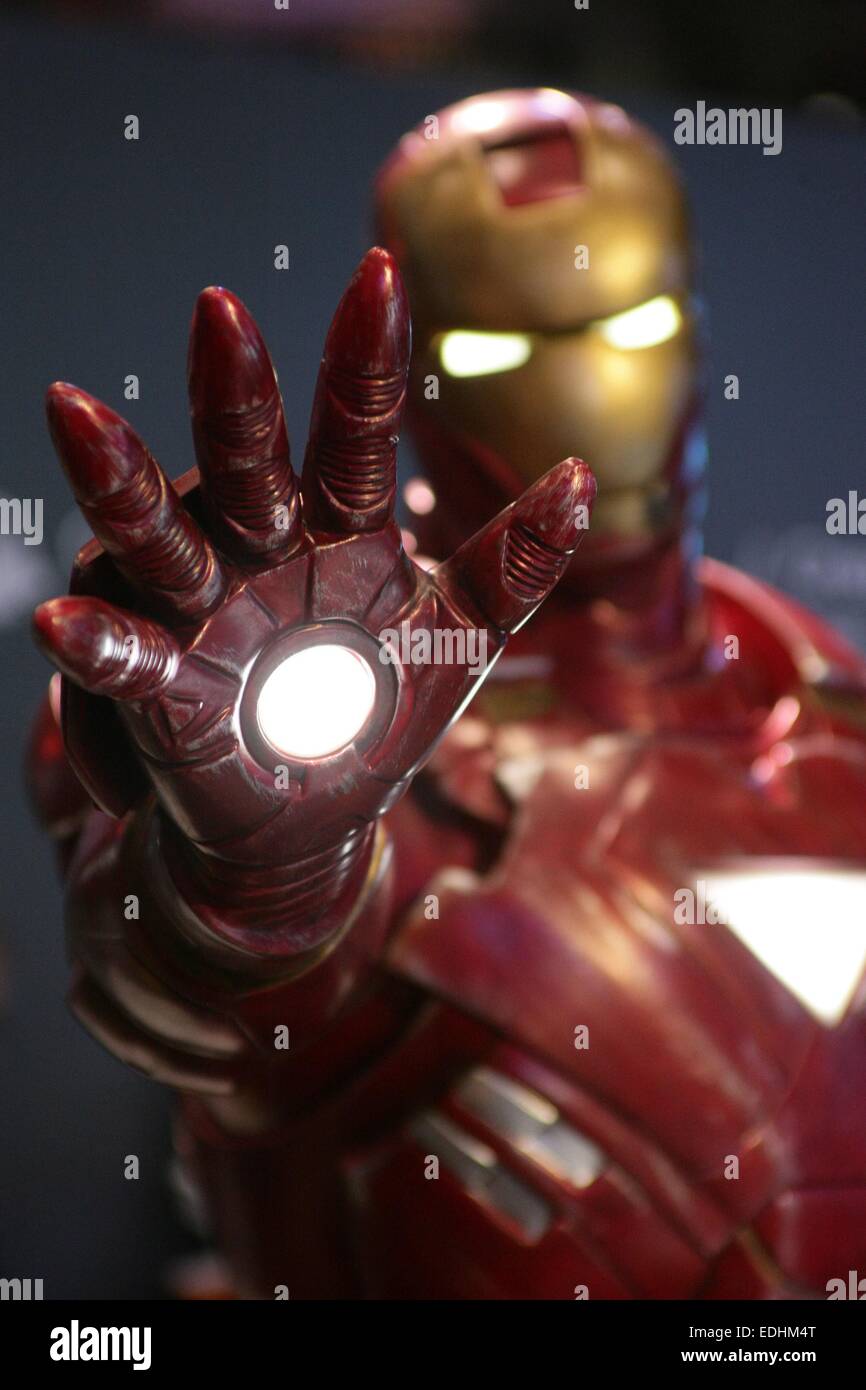 Las Vegas, NV, USA. 6th Jan, 2015. Iron Man, Samsung Galaxy and Marvel Comics booth in attendance for 2015 International CES Consumer Electronics Show - TUE, Las Vegas Convention Center, Las Vegas, NV January 6, 2015. Credit:  James Atoa/Everett Collection/Alamy Live News Stock Photo