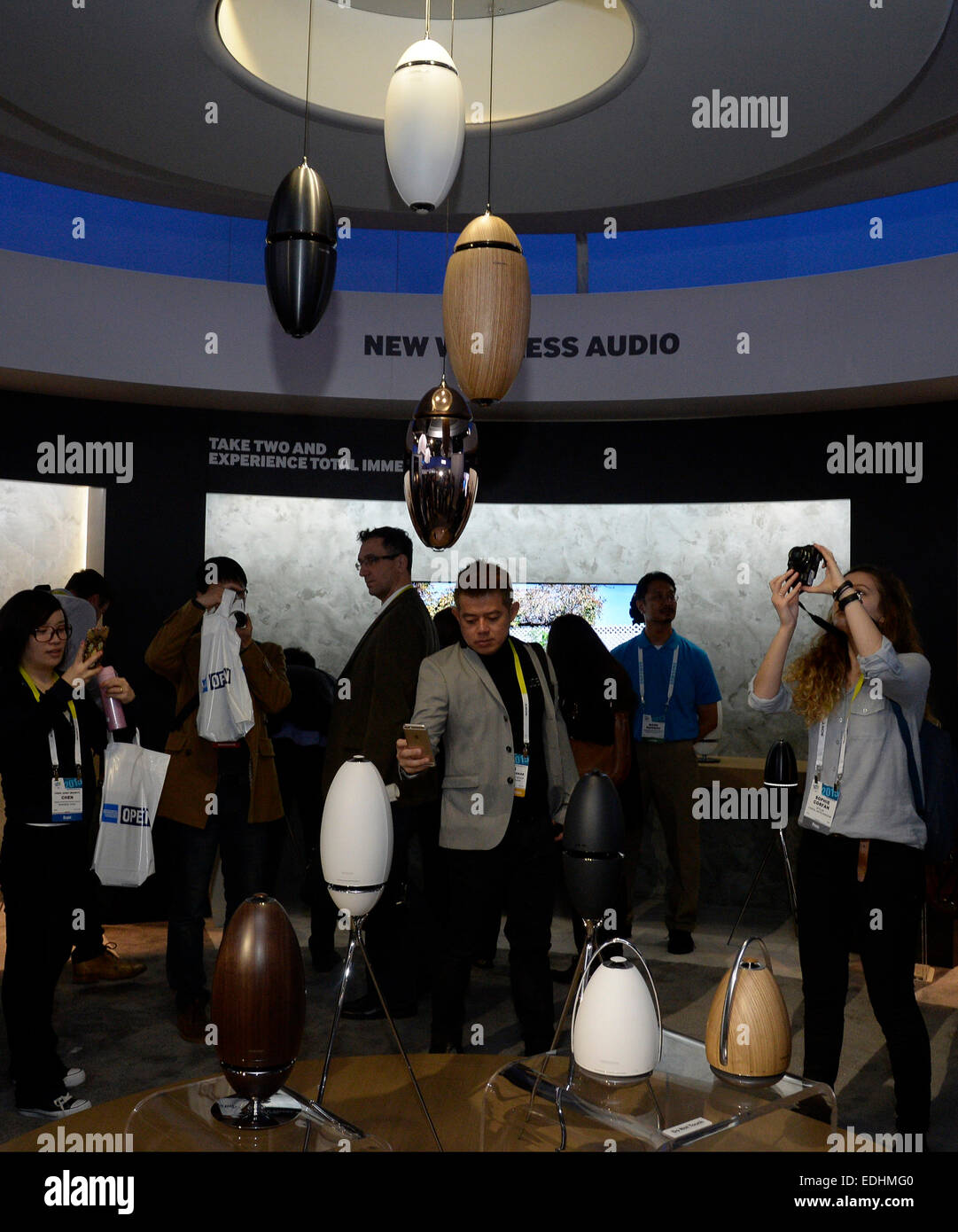 Las Vegas Nevada Usa 6th Jan 2015 Samsung Booth Showing The