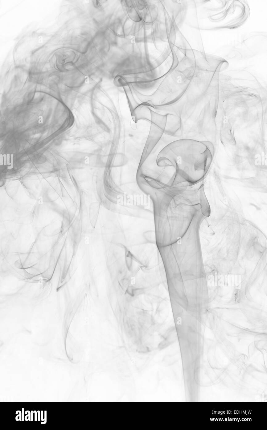 Abstract smoke moves on a white background Stock Photo - Alamy