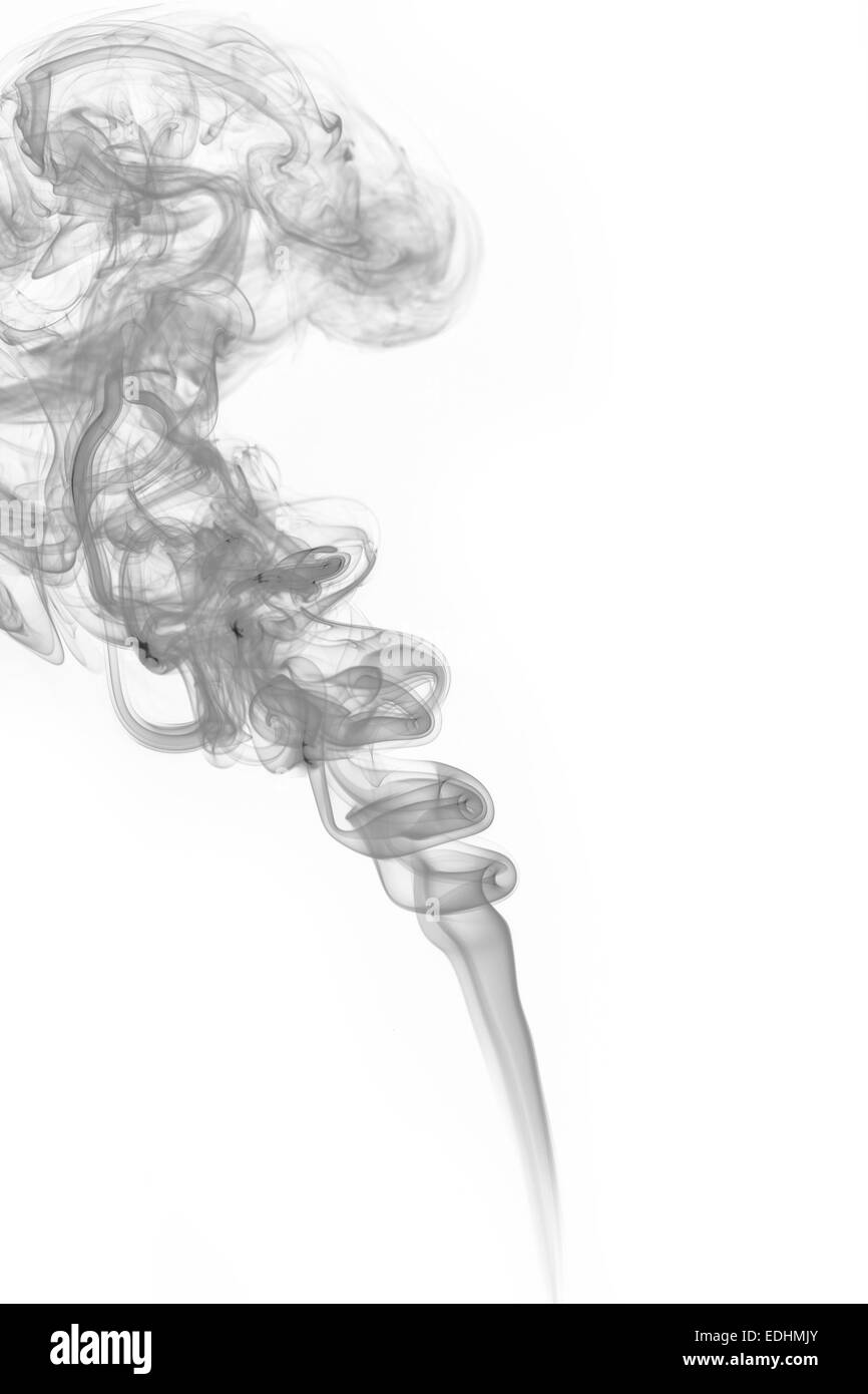 Abstract smoke moves on a white background Stock Photo - Alamy
