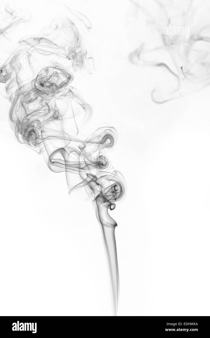 Abstract smoke moves on a white background Stock Photo - Alamy