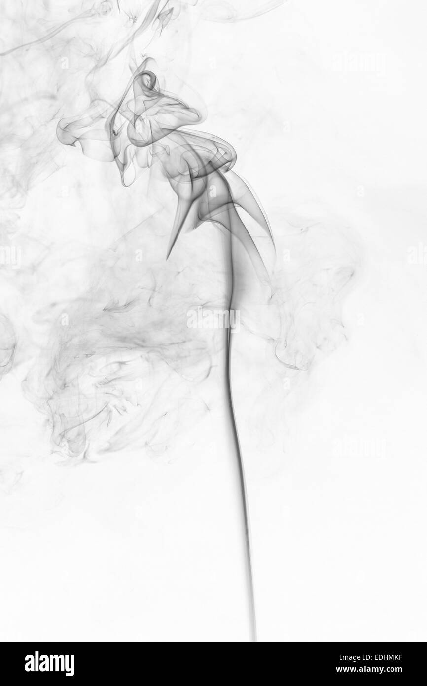 Abstract smoke moves on a white background Stock Photo - Alamy