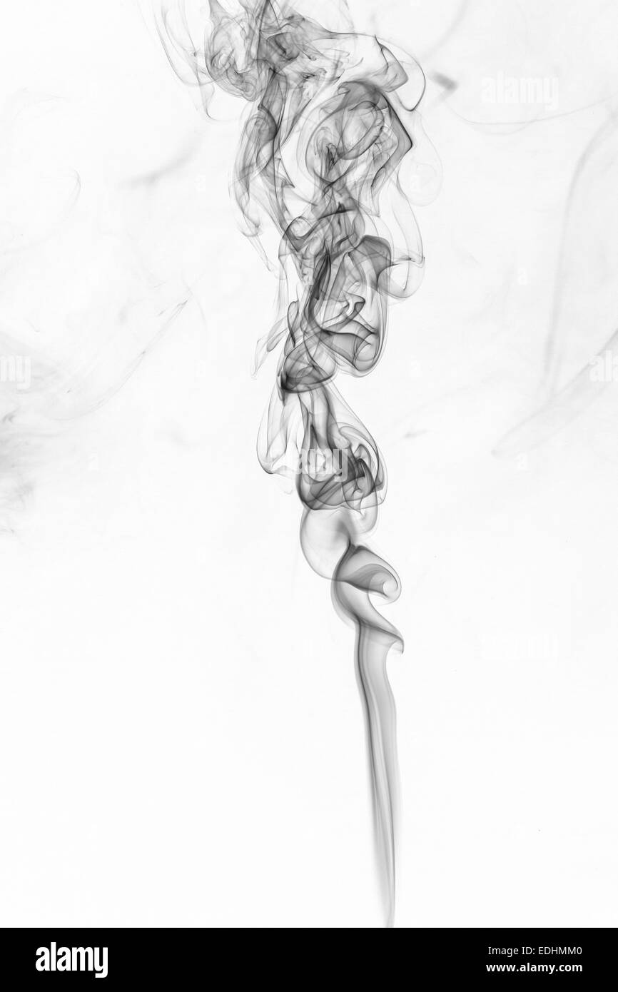 Abstract smoke moves on a white background Stock Photo - Alamy