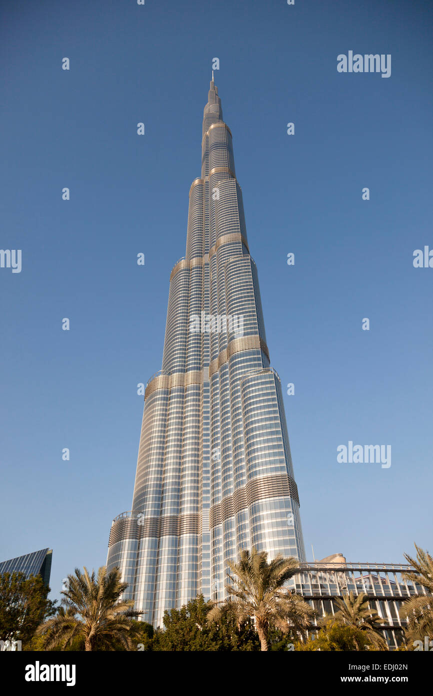 Burj Khalifa, Dubai, Emirate of Dubai, United Arab Emirates Stock Photo