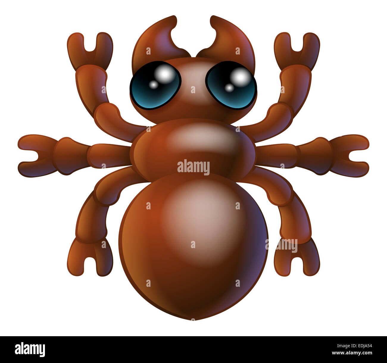 An illustration of a cartoon insect ant bug character Stock Photo