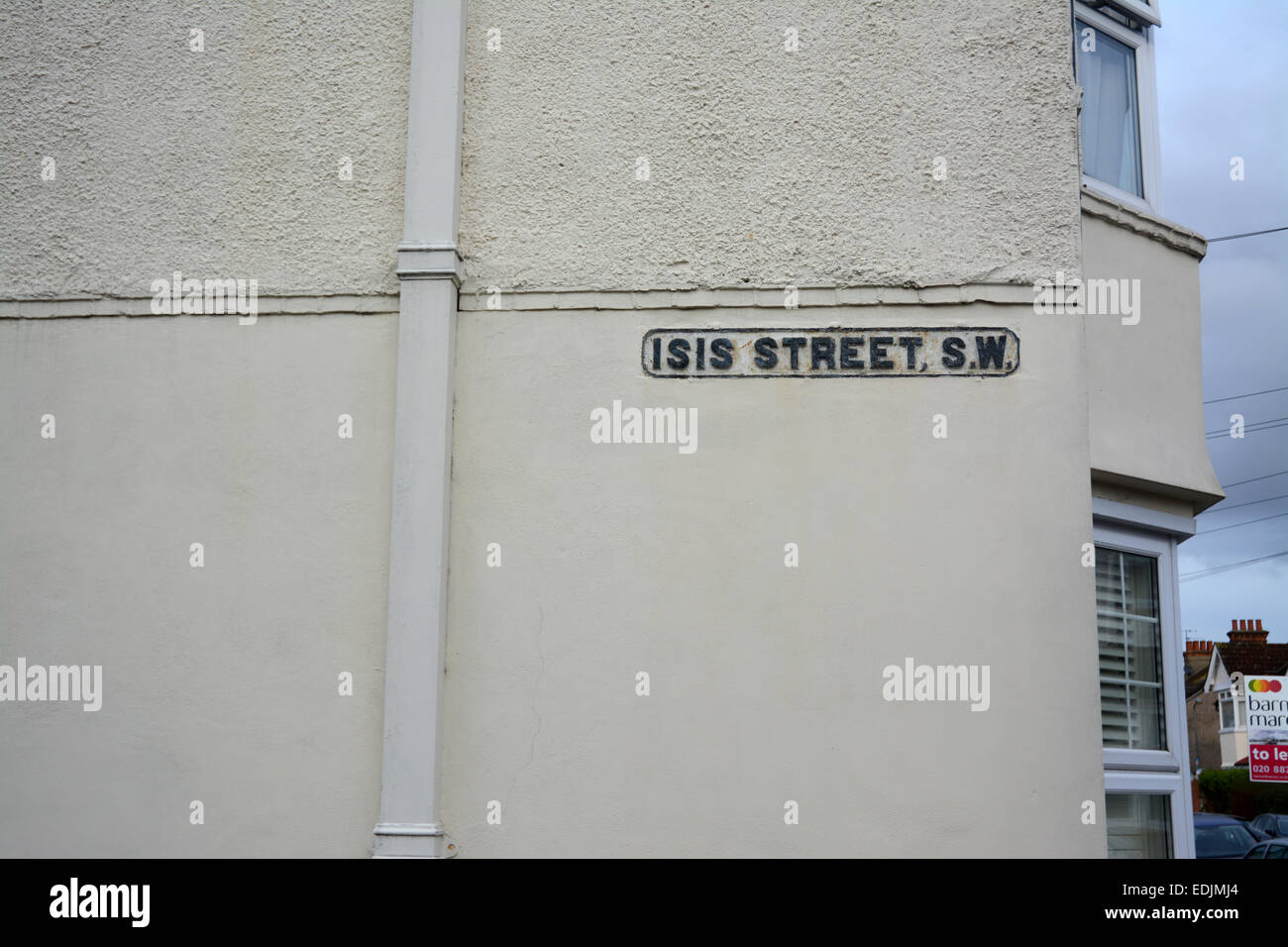Isis Street in Earlsfield, South West London is lined with millionpound properties Stock Photo