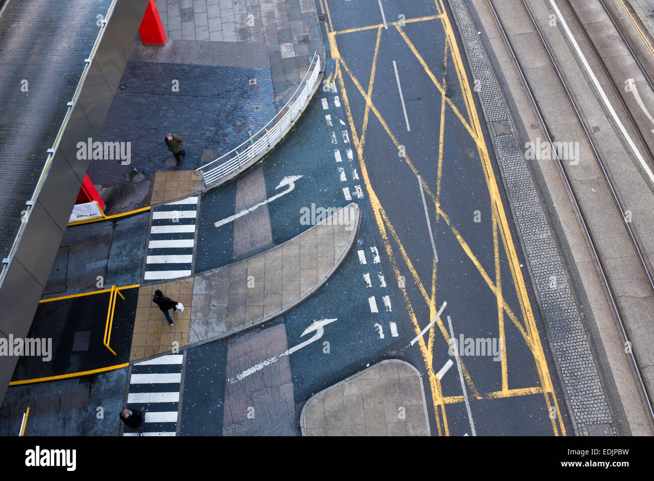 Tram road markings hires stock photography and images Alamy