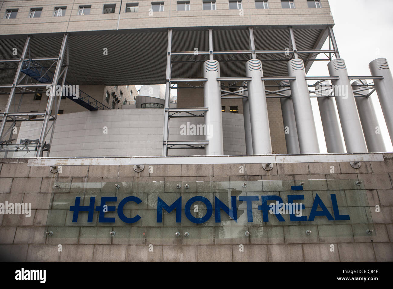 HEC Montreal is pictured in Montreal Stock Photo
